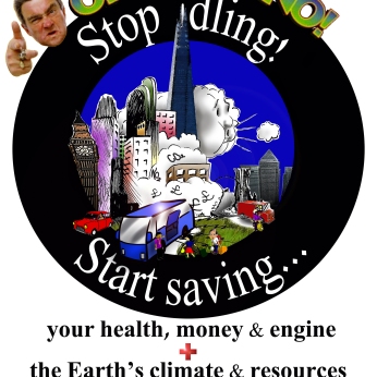'Stop Idling Start Saving' poster for London