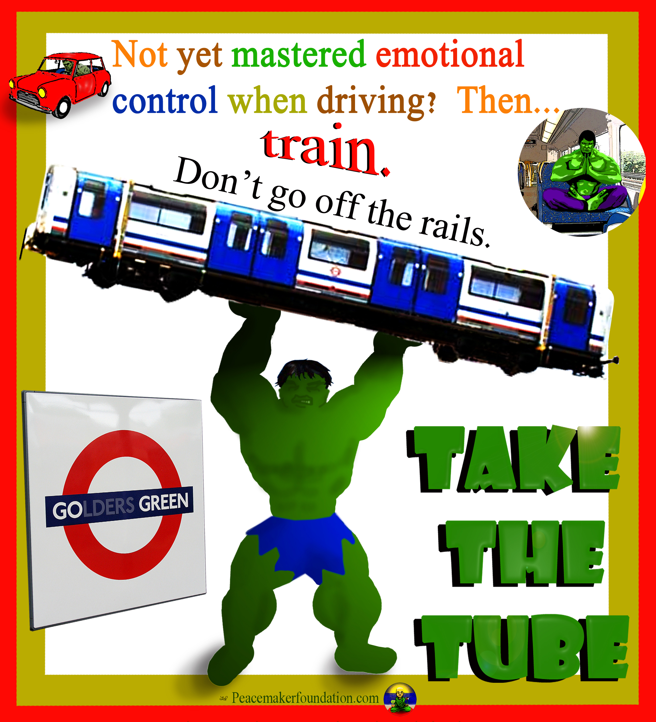 Go Green Take the Tube (For London), train, 