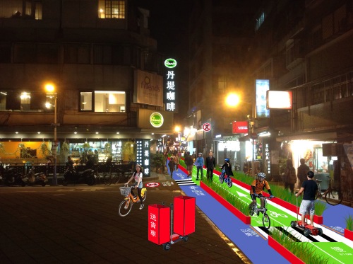 A green lane in Taipei